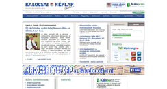 Desktop Screenshot of kalocsaineplap.hu